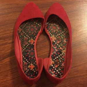 Red Flat Shoes
